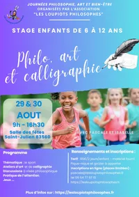 Affiche présentant le stage “Les héros du sport”, août 2024