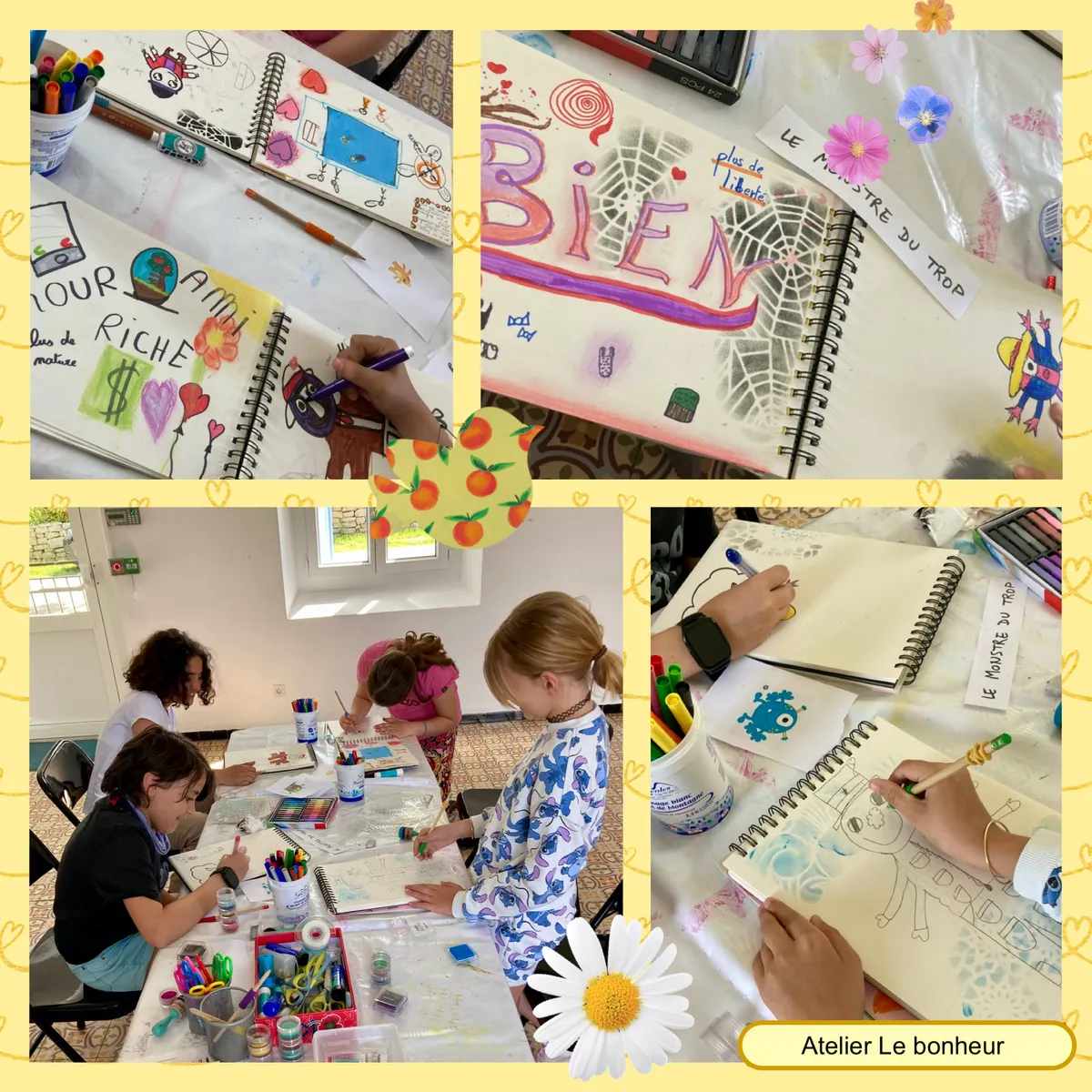 Photos de l'atelier « Le bonheur, est-ce tout avoir ? », mai/juin 2025