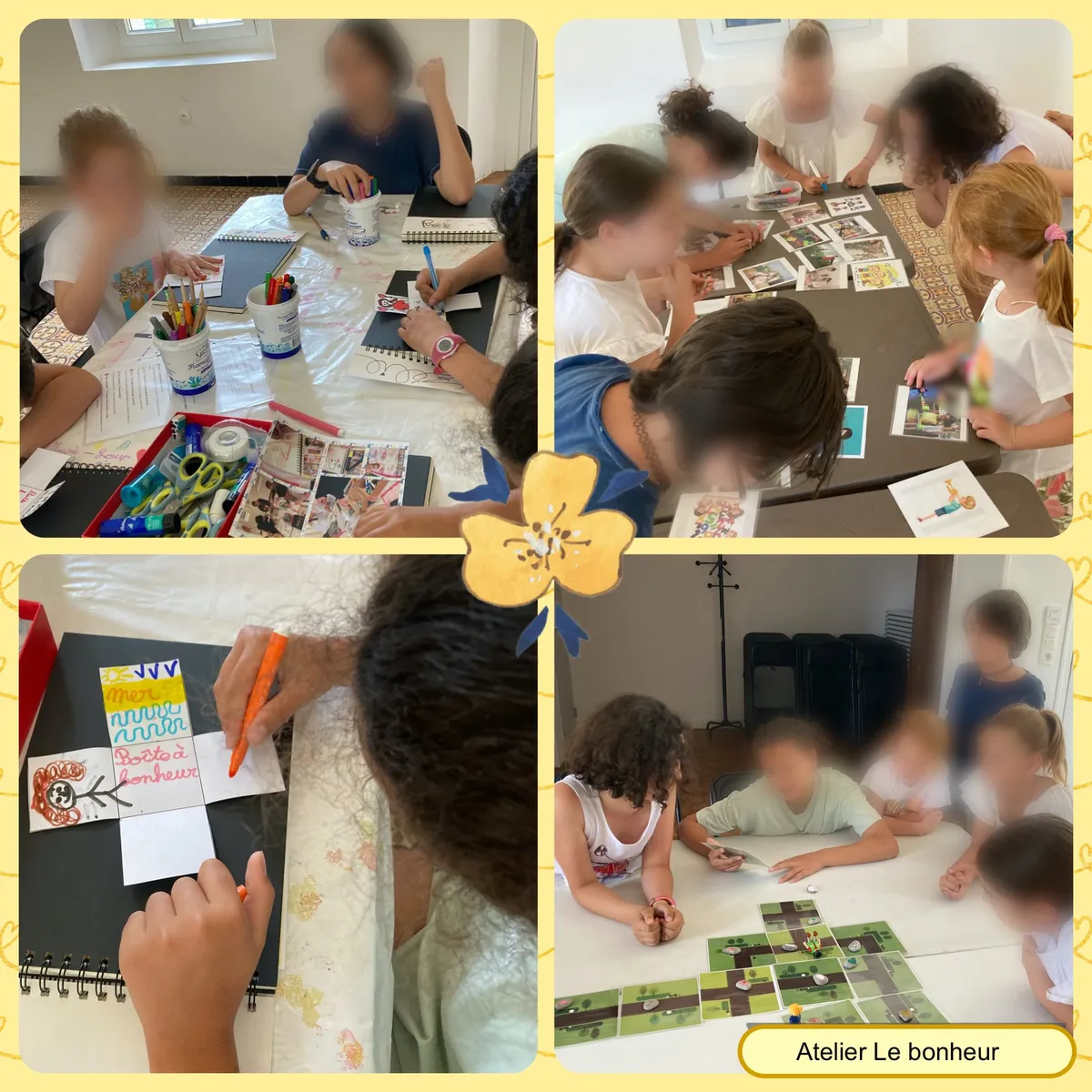 Photos de l'atelier « Le bonheur, est-ce tout avoir ? », mai/juin 2025